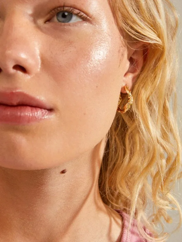 PILGRIM Sun Twisted Hoop Earrings sold by 27 Boutique product image thumbnail 3