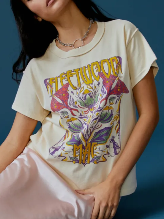 DAYDREAMER Fleetwood Mac Butterflies Reverse Girlfriend Tee sold by 27 Boutique
