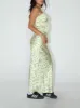 27 Morning Glory Floral Satin Maxi Skirt sold by 27 Boutique
