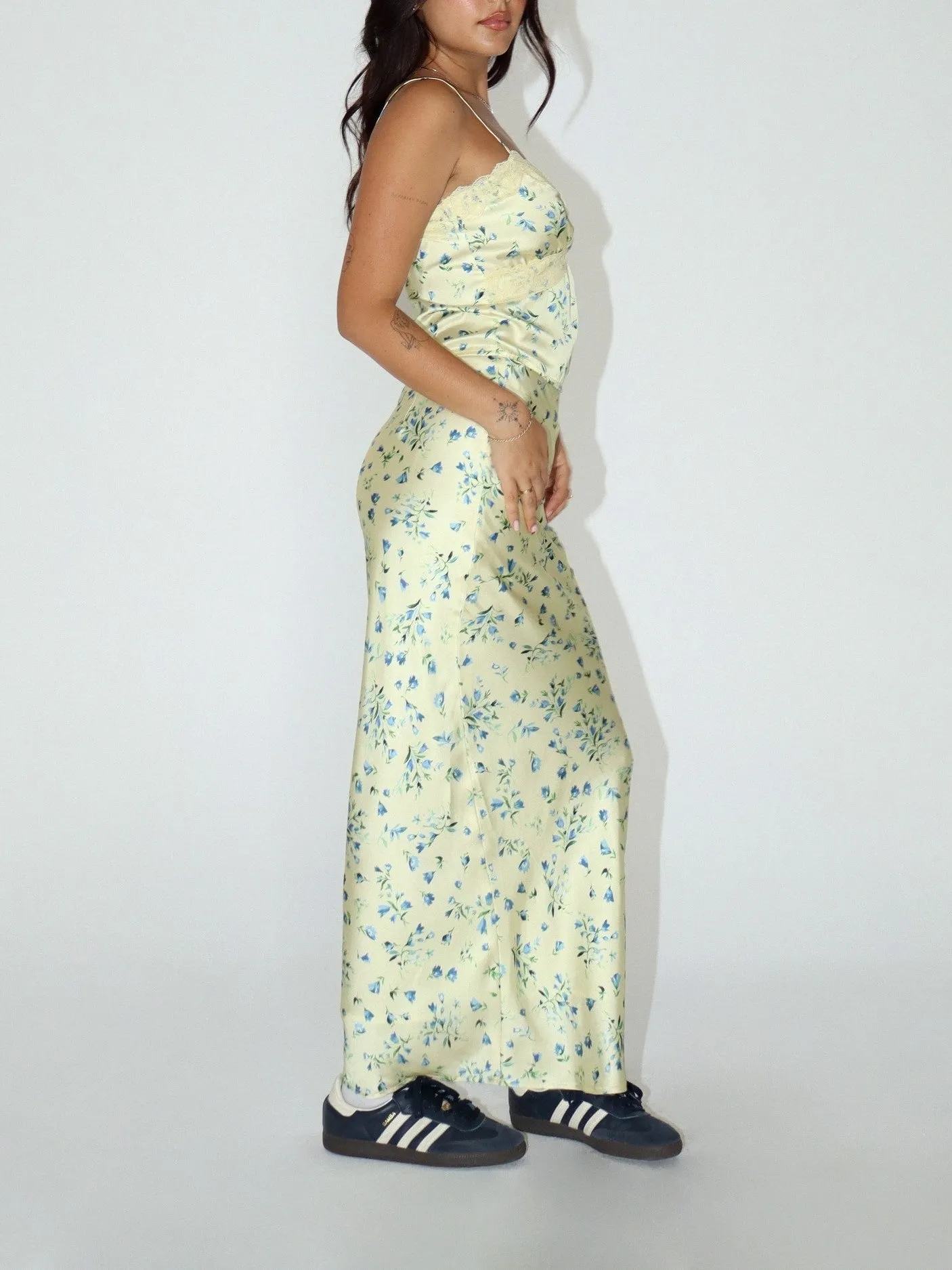 27 Morning Glory Floral Satin Maxi Skirt sold by 27 Boutique product image thumbnail 5