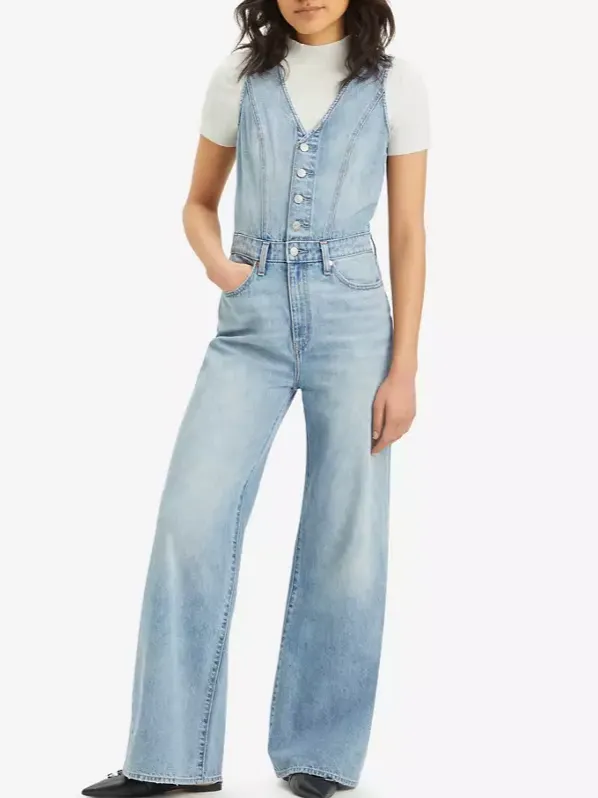 LEVI'S Denim Vest Wide Leg Jumpsuit sold by 27 Boutique product image thumbnail 3