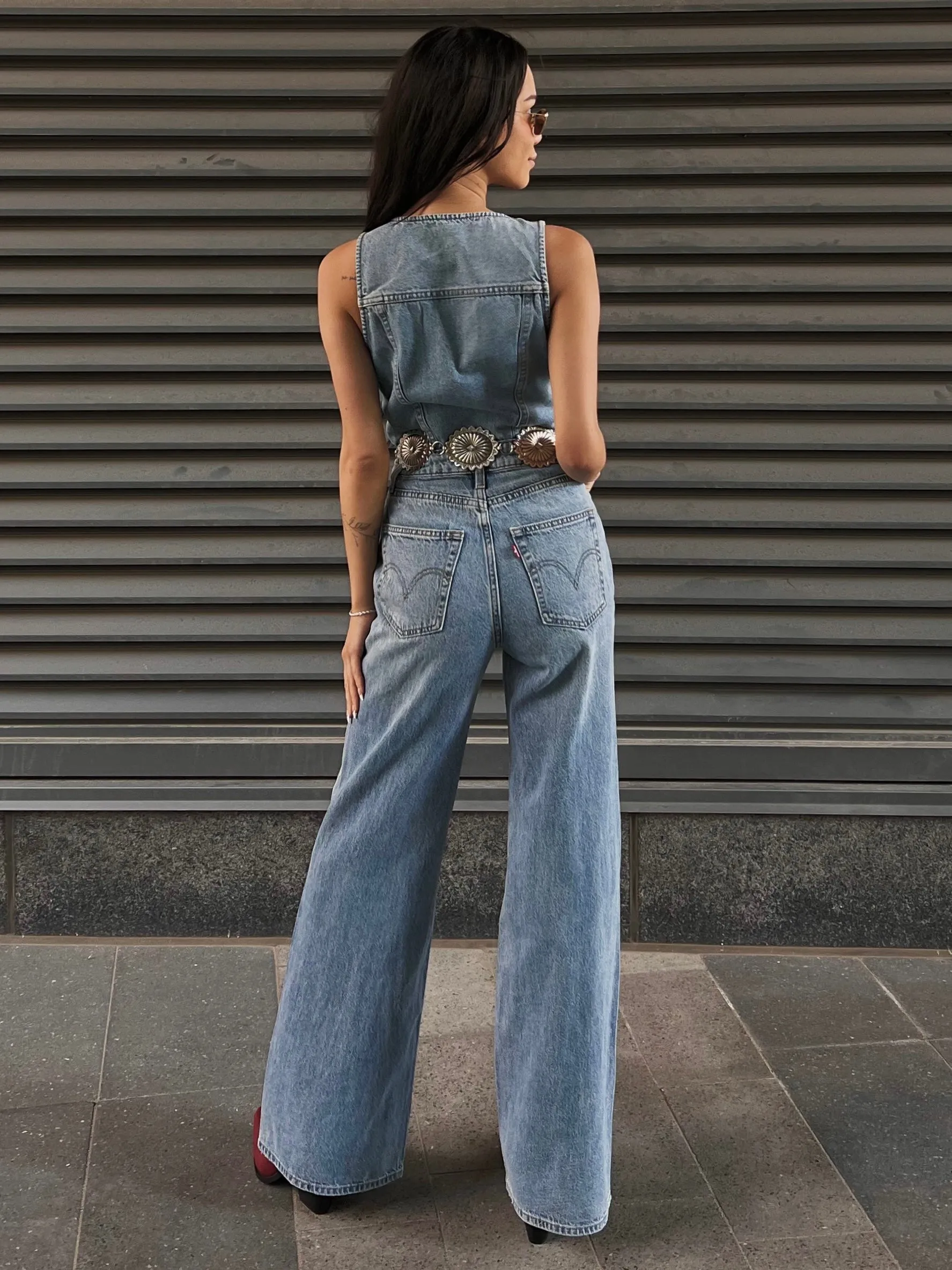 LEVI'S Denim Vest Wide Leg Jumpsuit sold by 27 Boutique product image thumbnail 2
