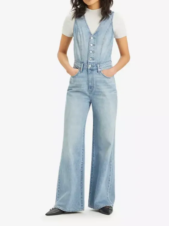 LEVI'S Denim Vest Wide Leg Jumpsuit sold by 27 Boutique product image thumbnail 4