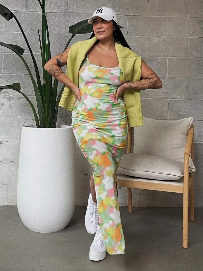 GLAMOROUS Blurred Floral Mesh Maxi Dress sold by 27 Boutique product image thumbnail 3