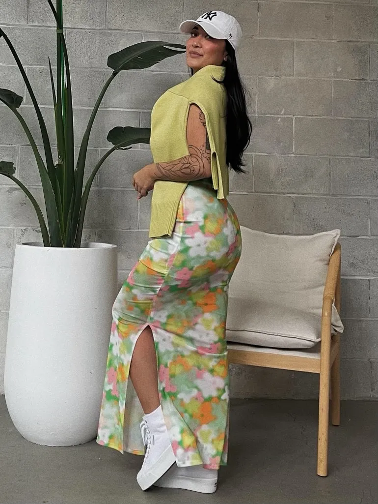 GLAMOROUS Blurred Floral Mesh Maxi Dress sold by 27 Boutique product image thumbnail 4