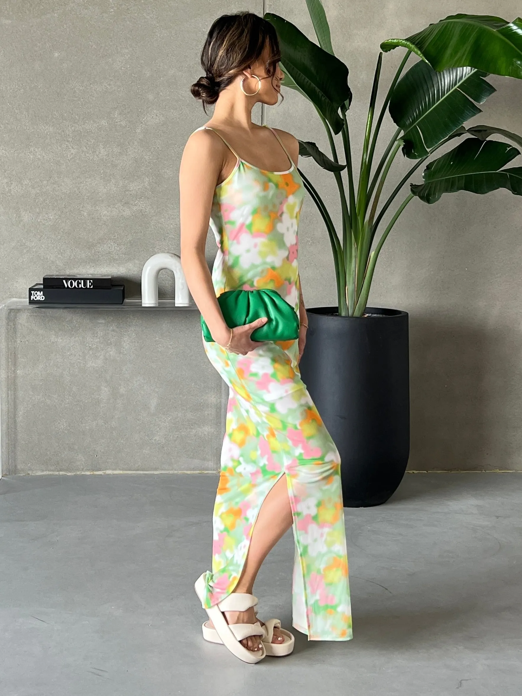 GLAMOROUS Blurred Floral Mesh Maxi Dress sold by 27 Boutique product image thumbnail 5