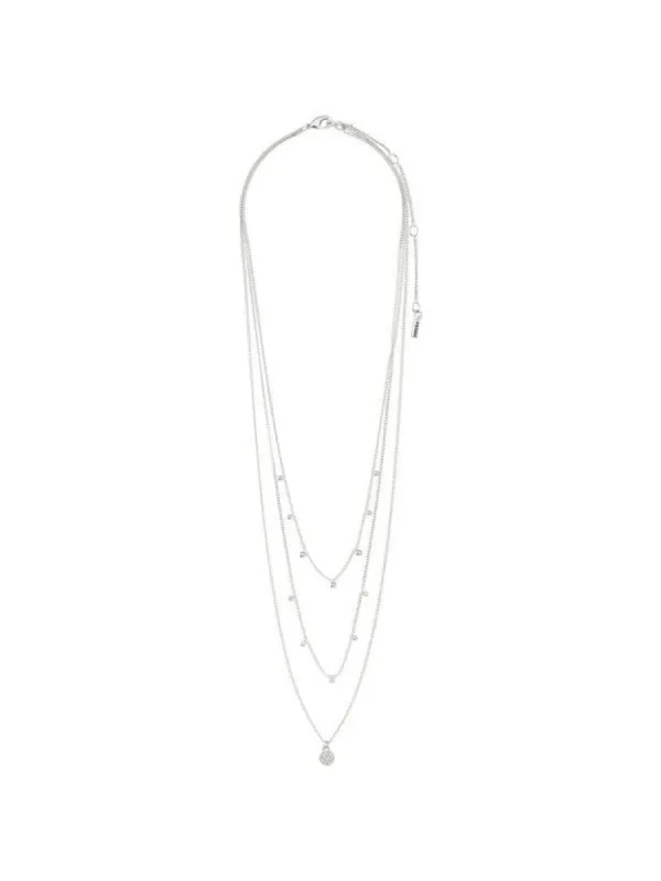 PILGRIM Chayenne Crystal Layered Necklace sold by 27 Boutique