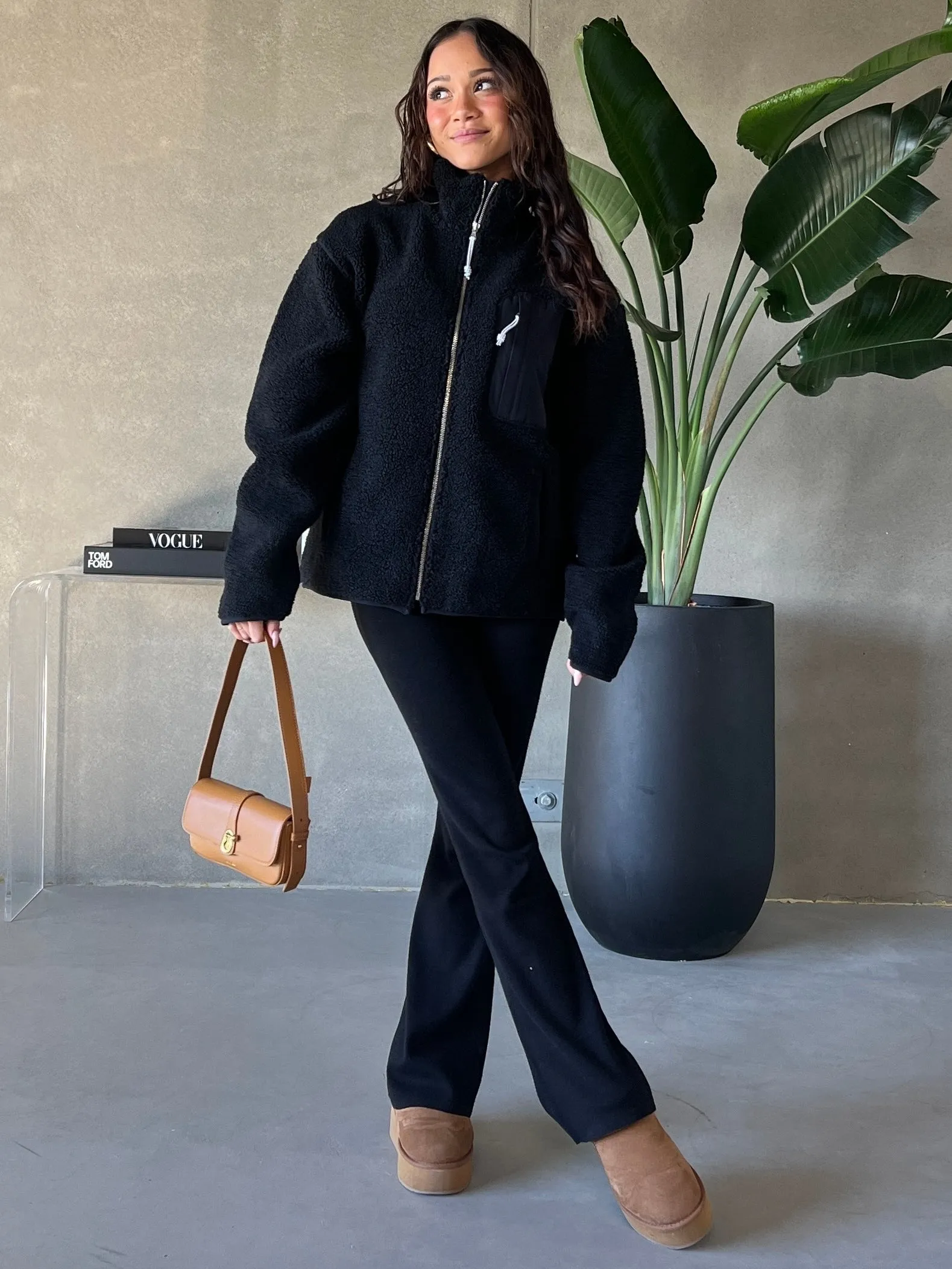 KUWALLA Unisex Bonded Sherpa Fleece Jacket sold by 27 Boutique product image thumbnail 4