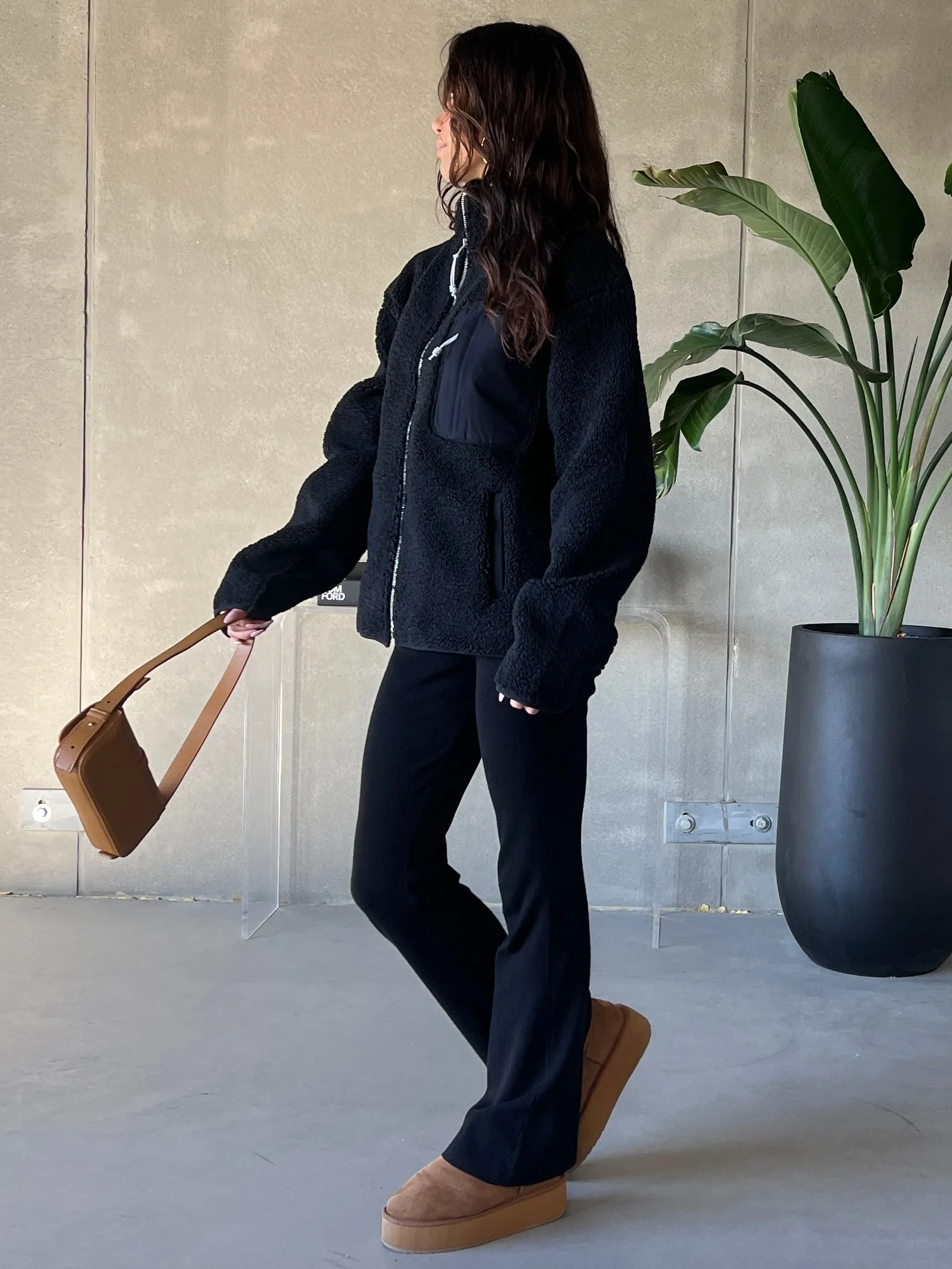 KUWALLA Unisex Bonded Sherpa Fleece Jacket sold by 27 Boutique product image thumbnail 5