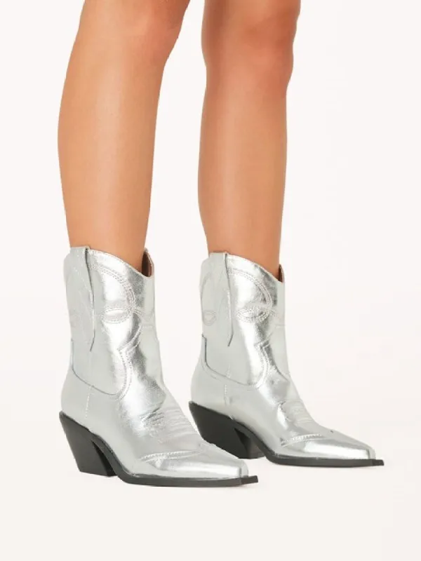 BILLINI Udel Western Cowboy Ankle Boot sold by 27 Boutique