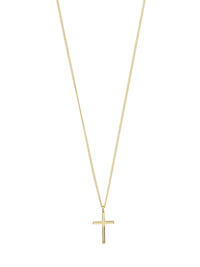 PILGRIM Daisy Cross Pendant Necklace sold by 27 Boutique