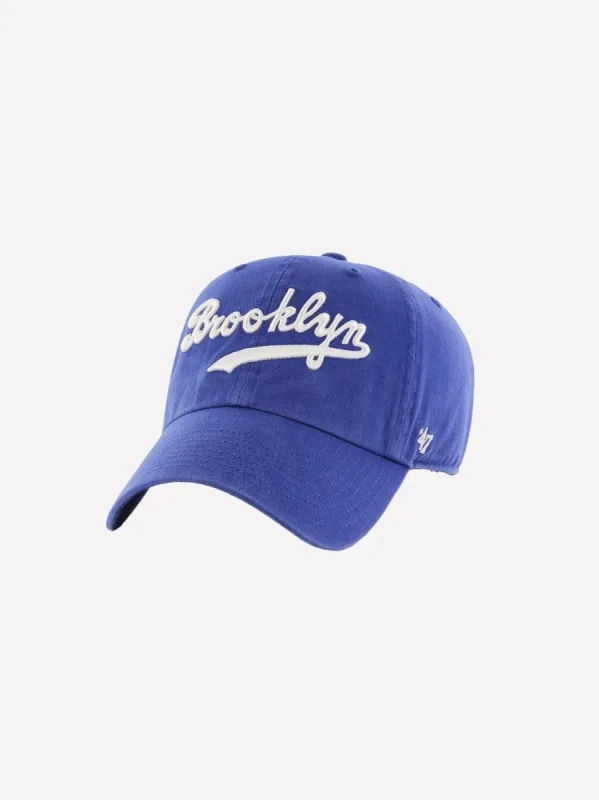 '47 BRAND Brooklyn Dodgers Cooperstown Script Clean Up Cap made by 27 Boutique