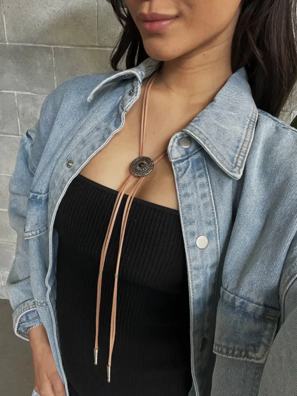 CINDER & SAGE Buckaroo Bolo Necklace sold by 27 Boutique