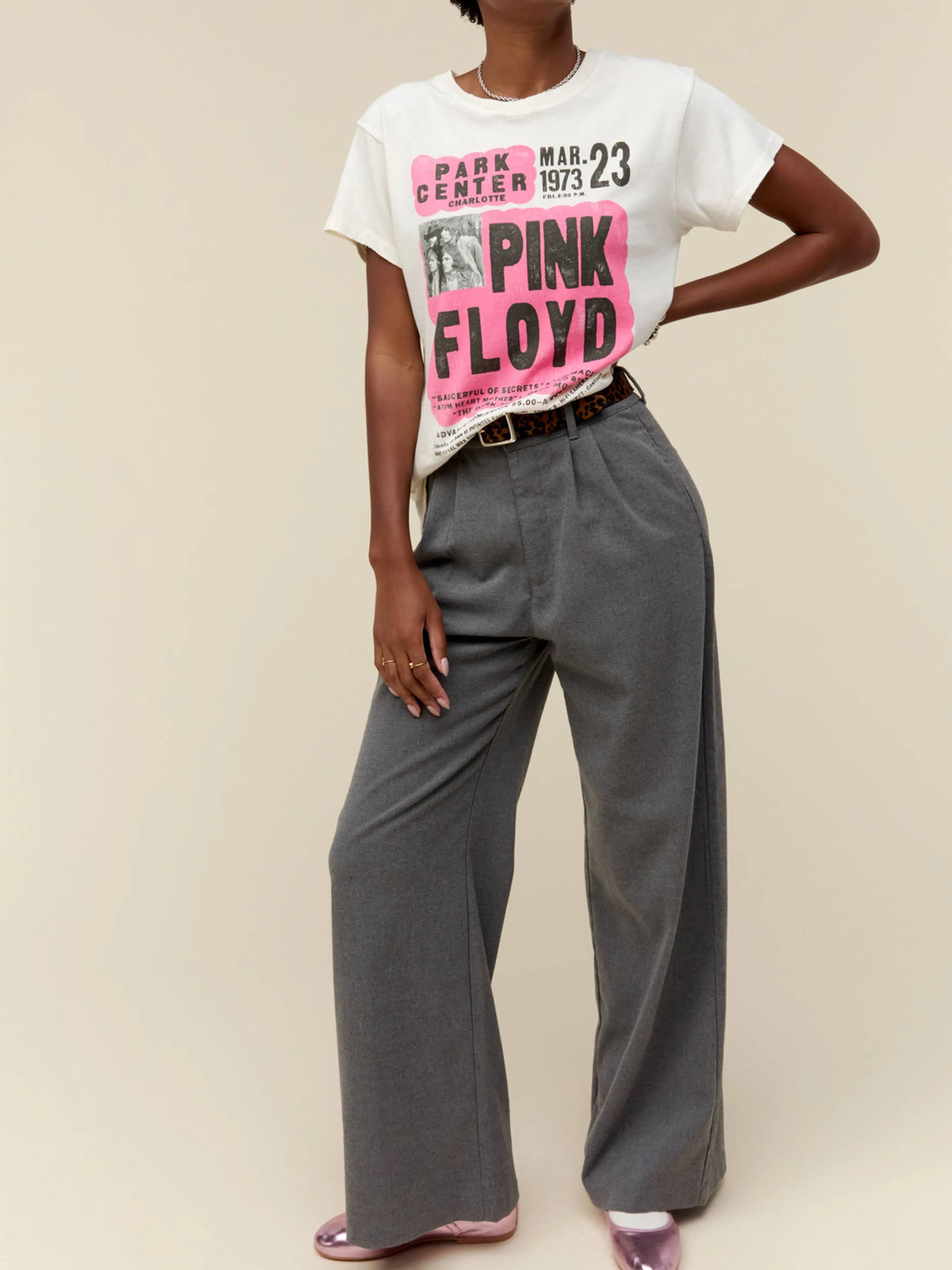 DAYDREAMER Pink Floyd 1973 Flyer Tour Tee sold by 27 Boutique