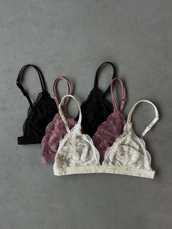 27 Lace Triangle Bralette sold by 27 Boutique