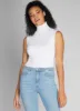 C'EST MOI Seamless Rib Sleeveless Turtleneck Top sold by 27 Boutique