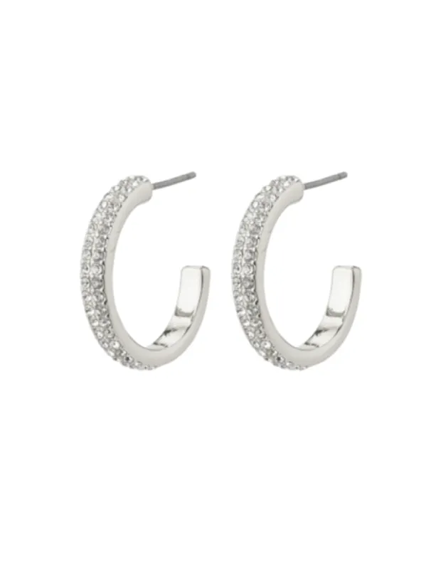 PILGRIM Heat Crystal Hoop Earrings sold by 27 Boutique