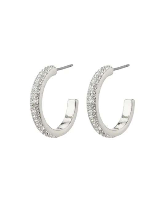 PILGRIM Heat Crystal Hoop Earrings sold by 27 Boutique