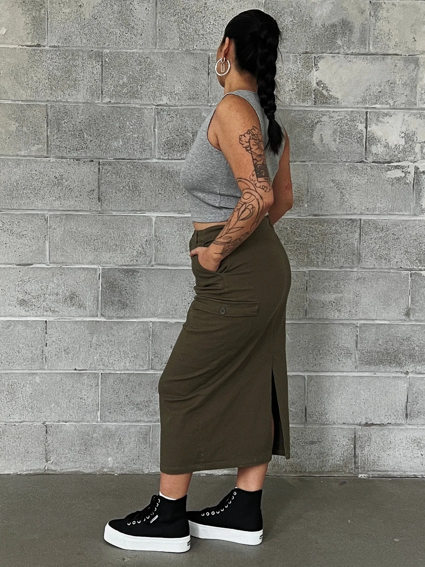 DEX Utility Maxi Skirt sold by 27 Boutique product image thumbnail 2