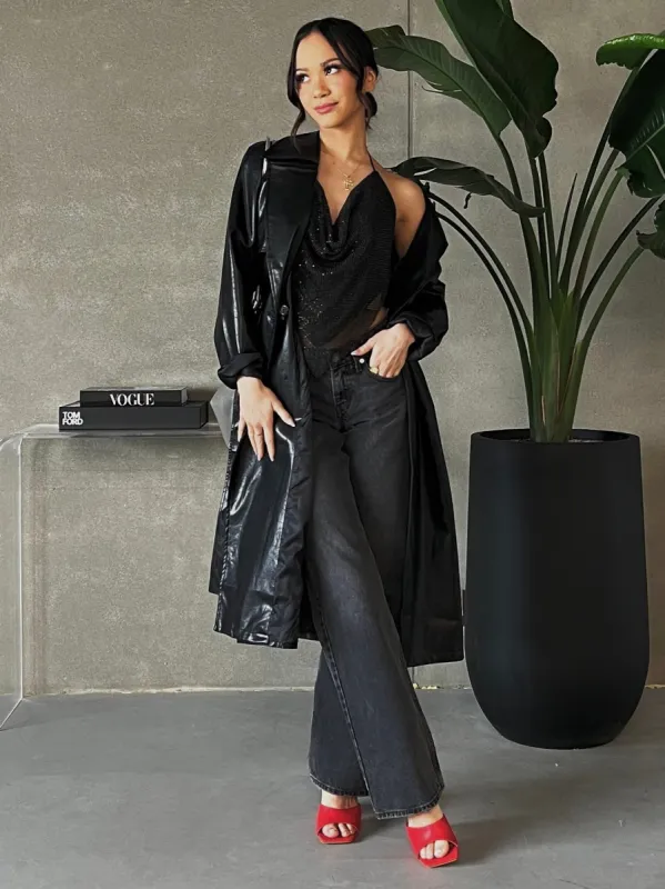 PINK MARTINI Tara Moto Trench Jacket made by Pink Martini