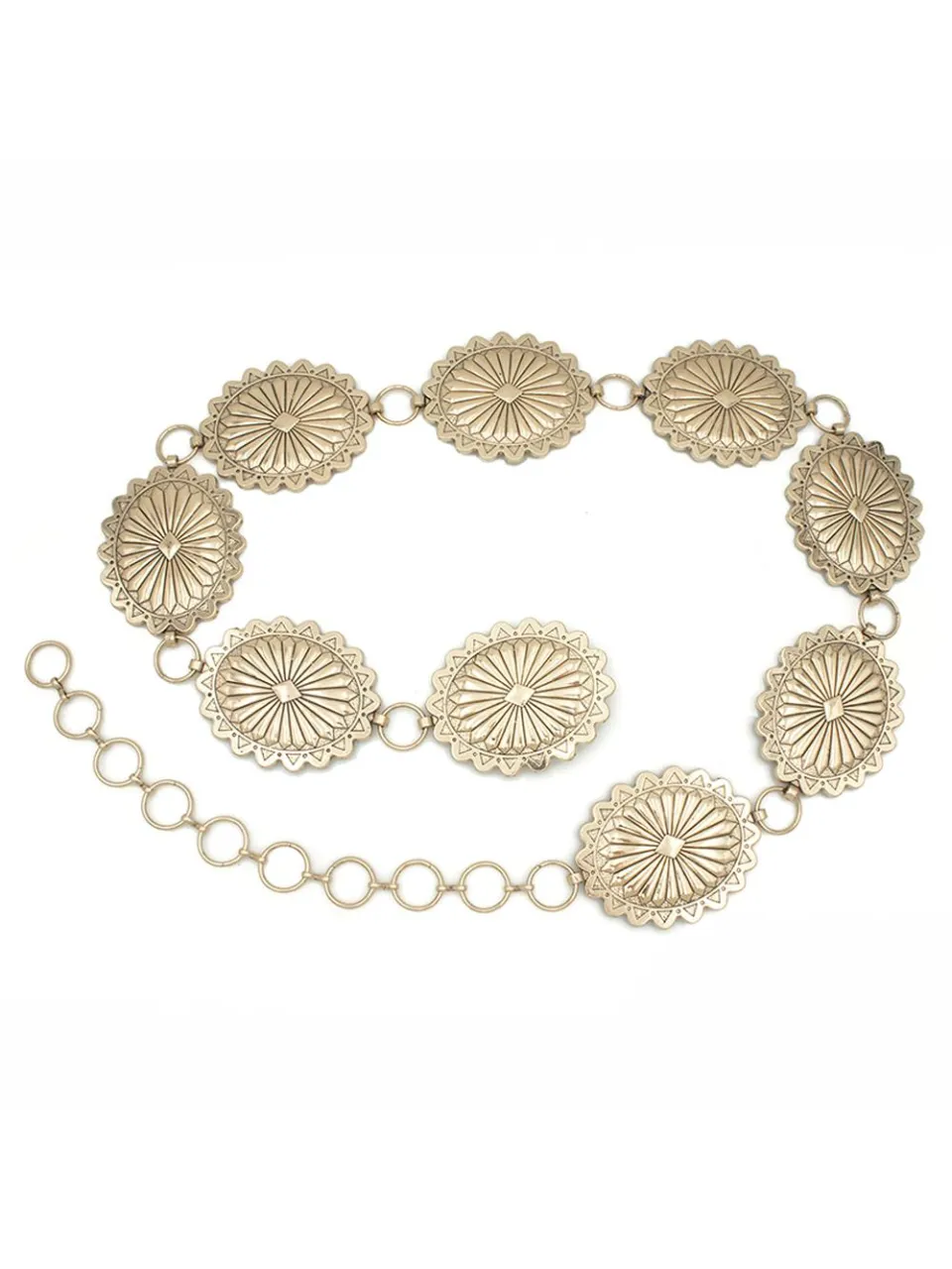 27 South Western Large Oval Concho Chain Belt sold by 27 Boutique product image thumbnail 2