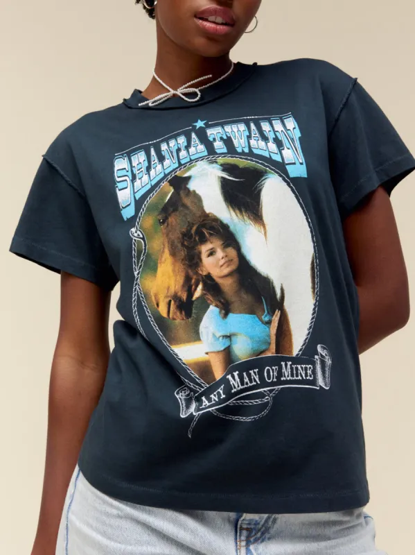 DAYDREAMER Shania Twain Any Man Of Mine Reverse Tour Tee sold by 27 Boutique