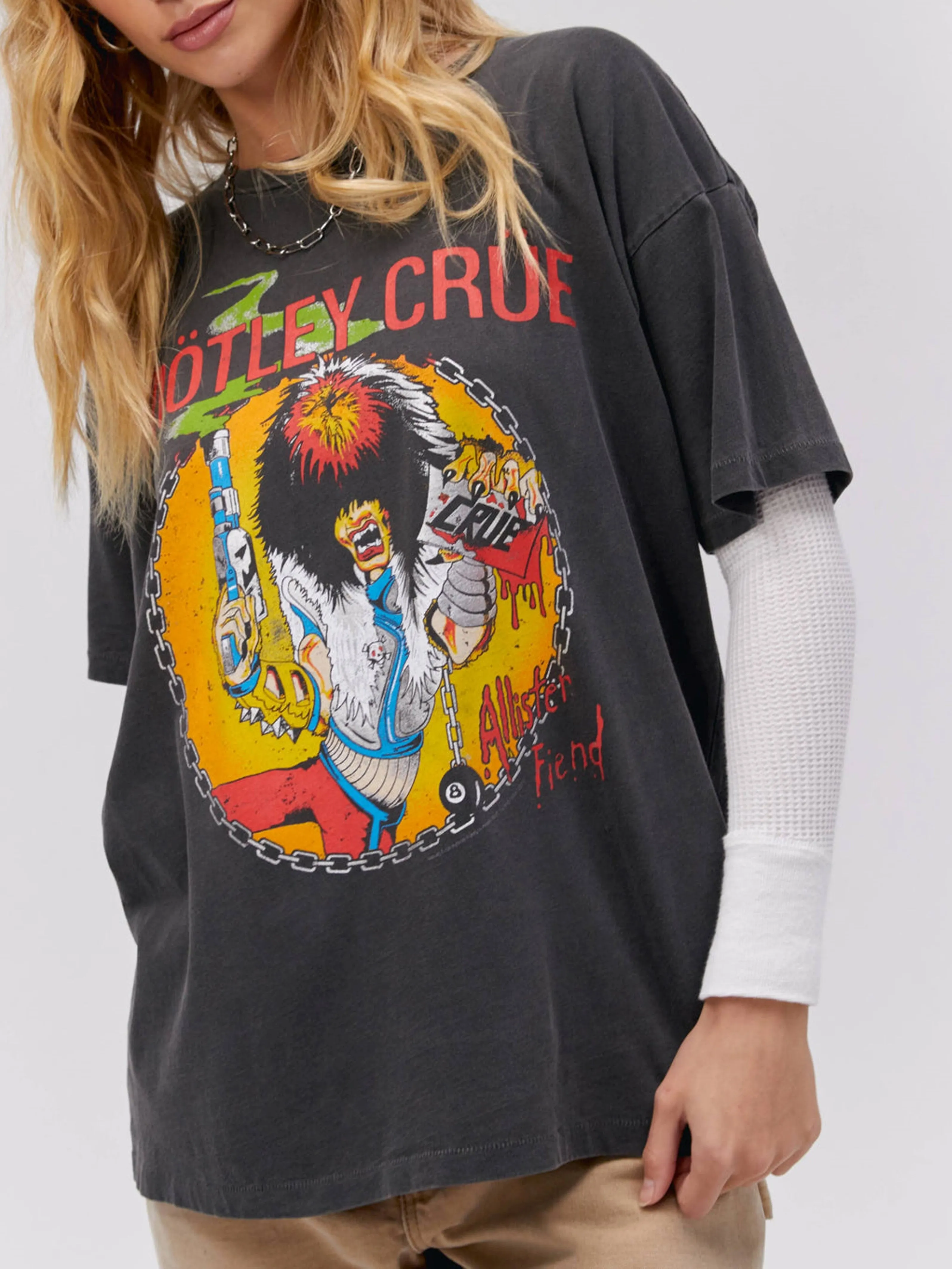 DAYDREAMER Motley Crue Allister Fiend Merch Tee sold by 27 Boutique