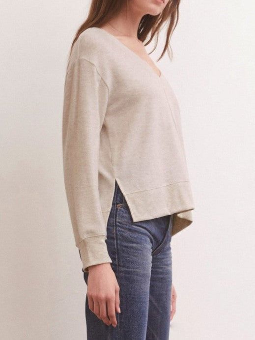 Z SUPPLY Wilder Cloud V-Neck Long Sleeve Top sold by 27 Boutique product image thumbnail 5