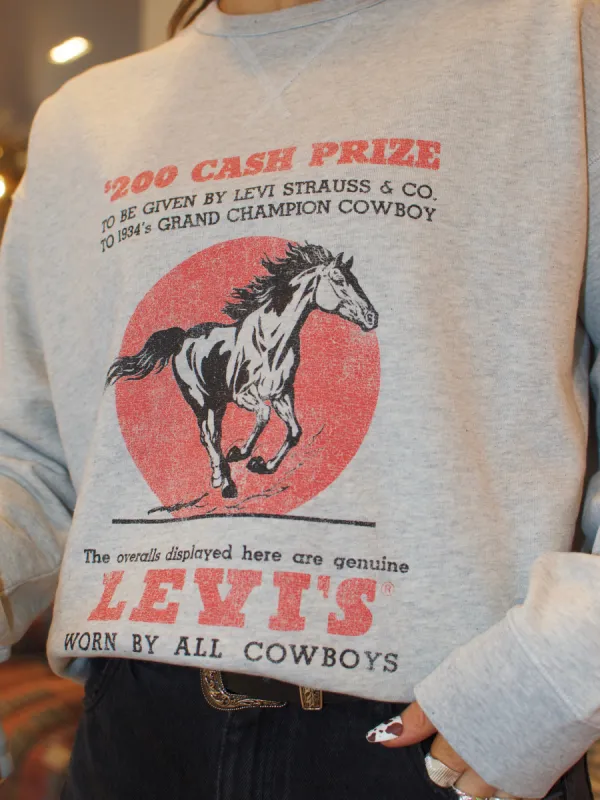 LEVI'S Cash Prize Graphic Crewneck Sweatshirt sold by 27 Boutique