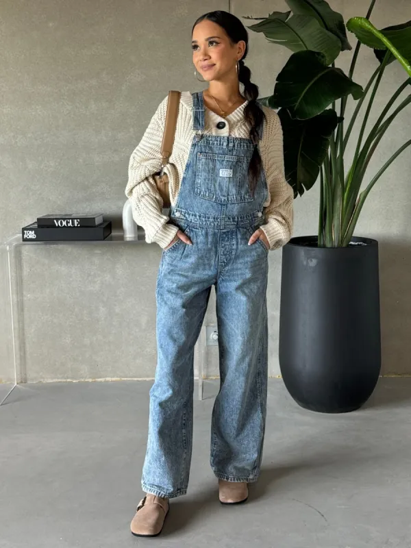 LEVI'S Full Length Baggy Denim Overalls sold by 27 Boutique