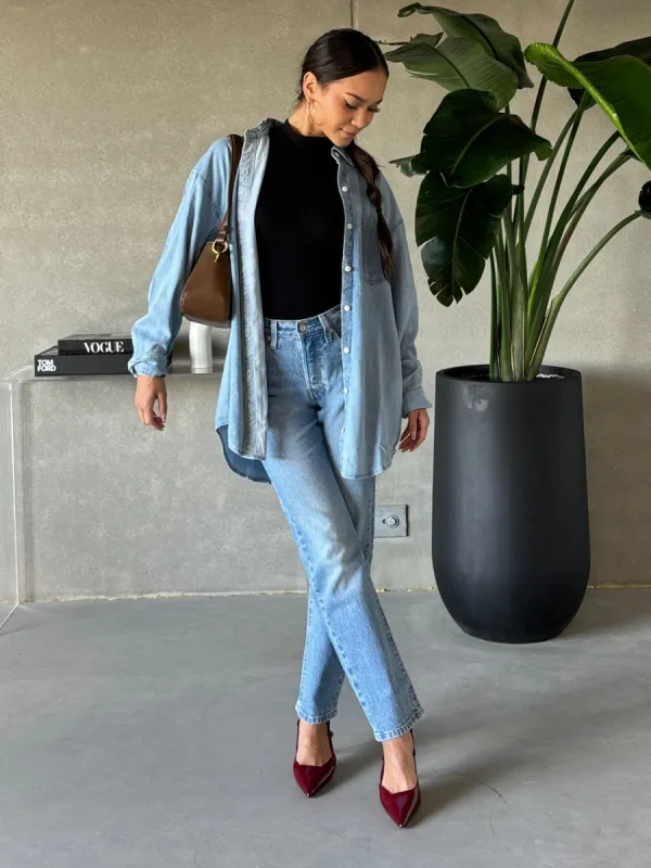 LEVI'S Lola Denim Button Up Shirt sold by 27 Boutique