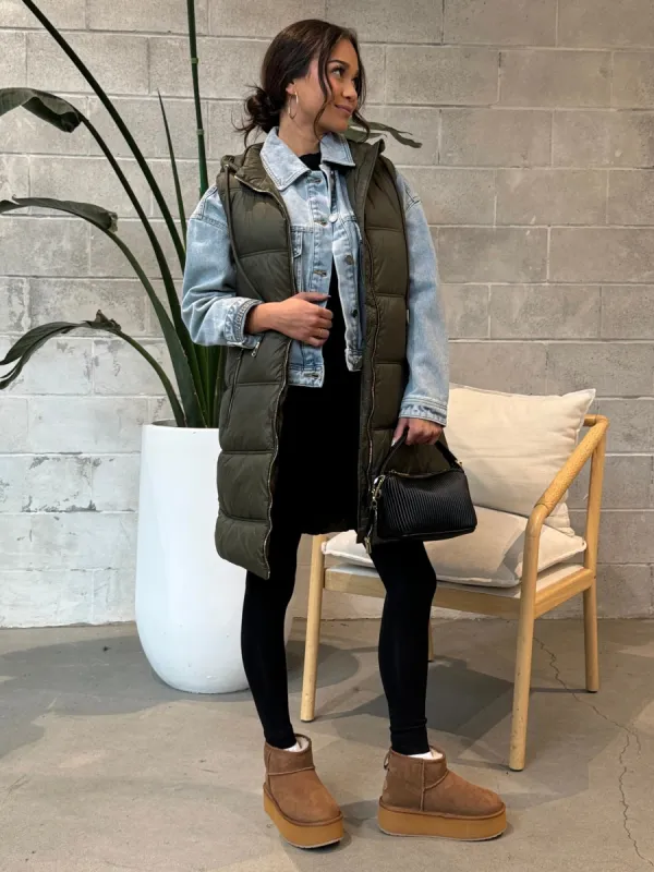 DEX Hooded Puffer Vest sold by 27 Boutique