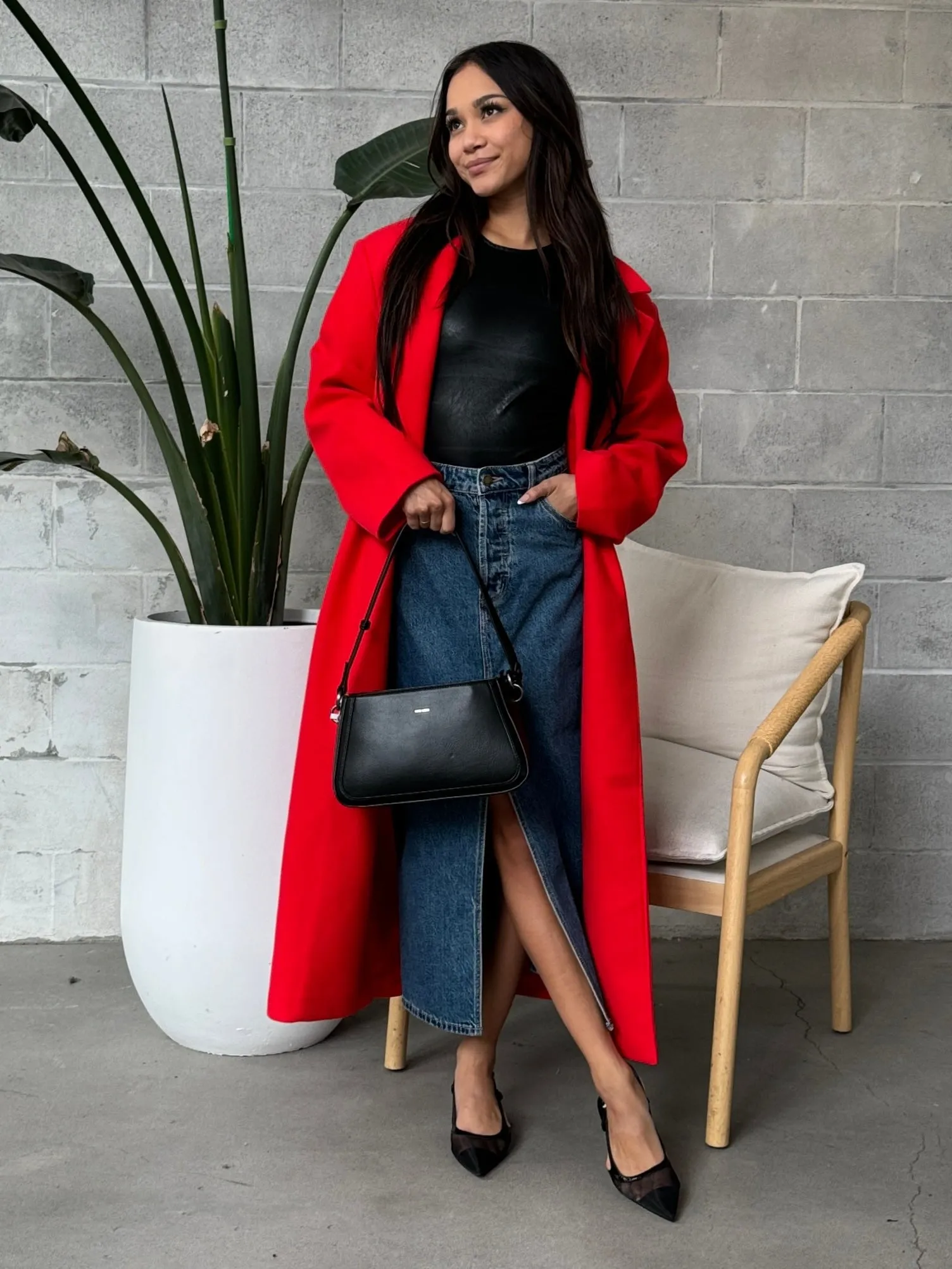 BLACK TAPE Faux Leather Bodysuit sold by 27 Boutique product image thumbnail 2