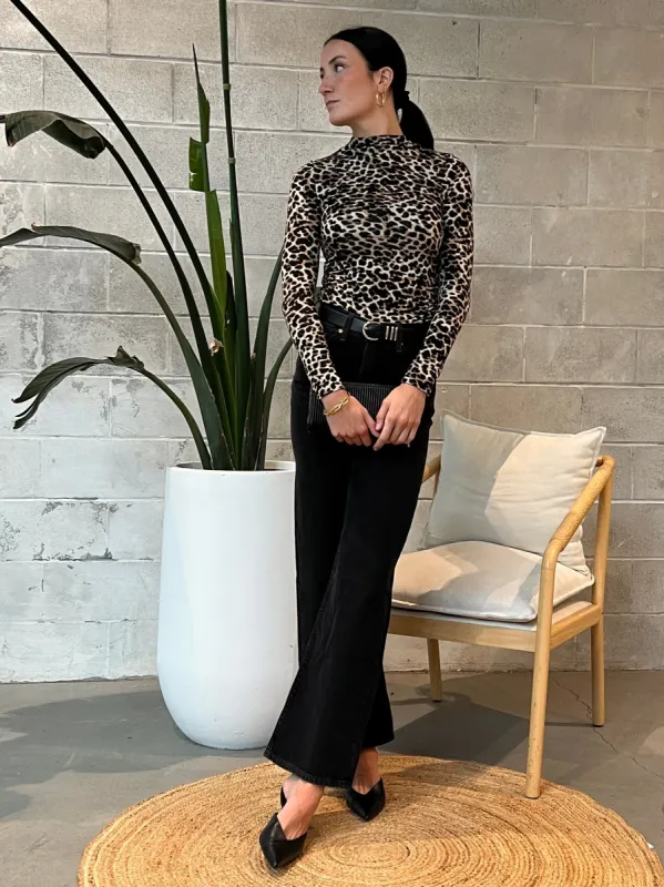 DEX Leopard Mockneck Long Sleeve Top sold by 27 Boutique