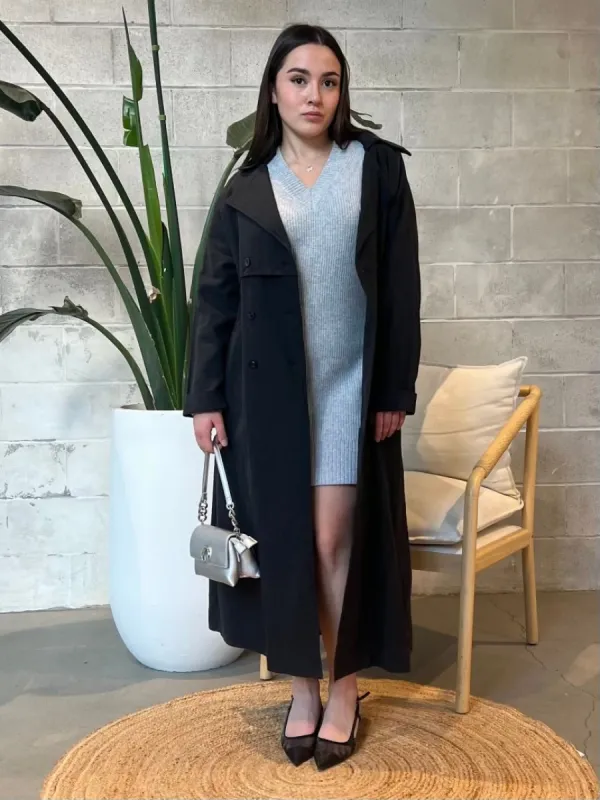 DEX Long Sleeve V-Neck Mini Sweater Dress sold by 27 Boutique