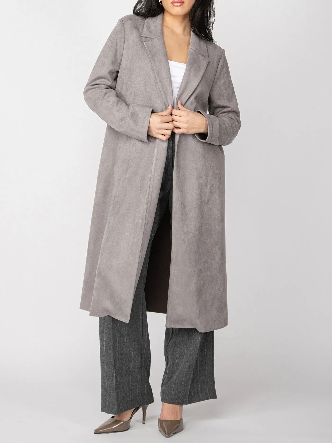 BLACK TAPE Longline Faux Suede Blazer Jacket sold by 27 Boutique product image thumbnail 3