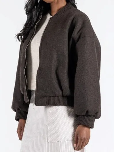 C'EST MOI Front Zip Bomber Jacket sold by 27 Boutique product image thumbnail 5