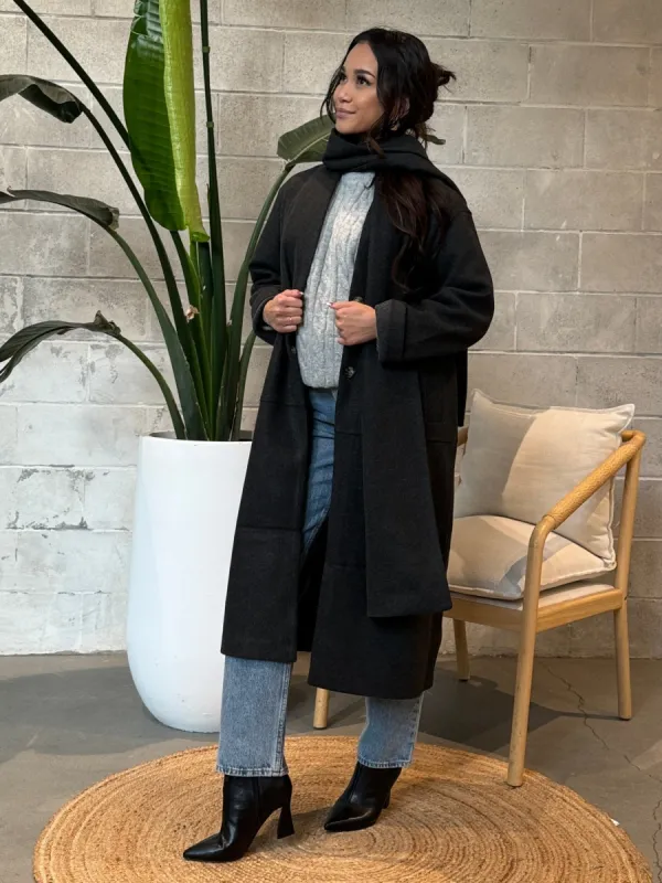 ONLY Evan Scarf Coat sold by 27 Boutique