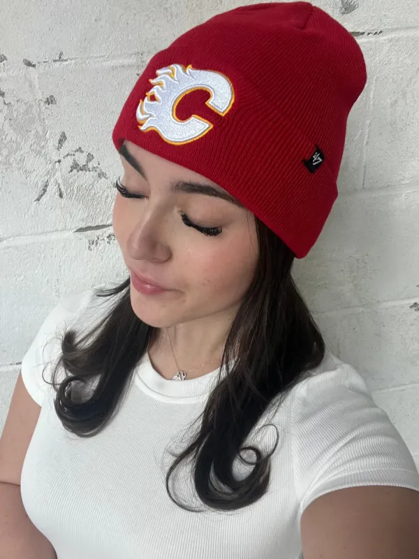 '47 BRAND Calgary Flames Raised Cuff Knit Toque sold by 27 Boutique