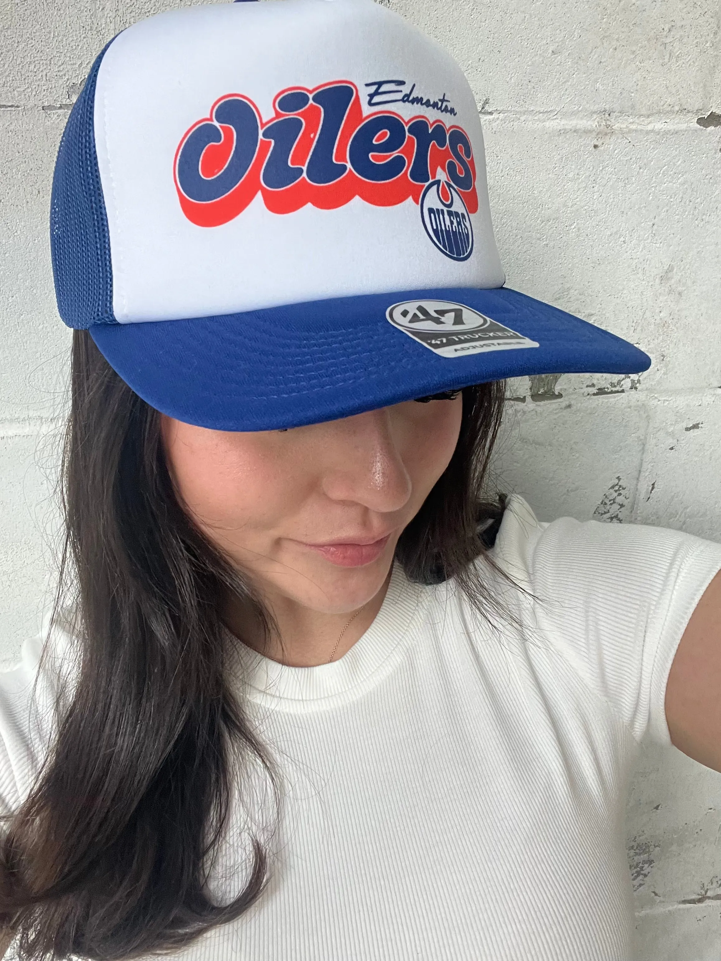 '47 BRAND Edmonton Oilers Vibes 47 Truck FM Cap sold by 27 Boutique