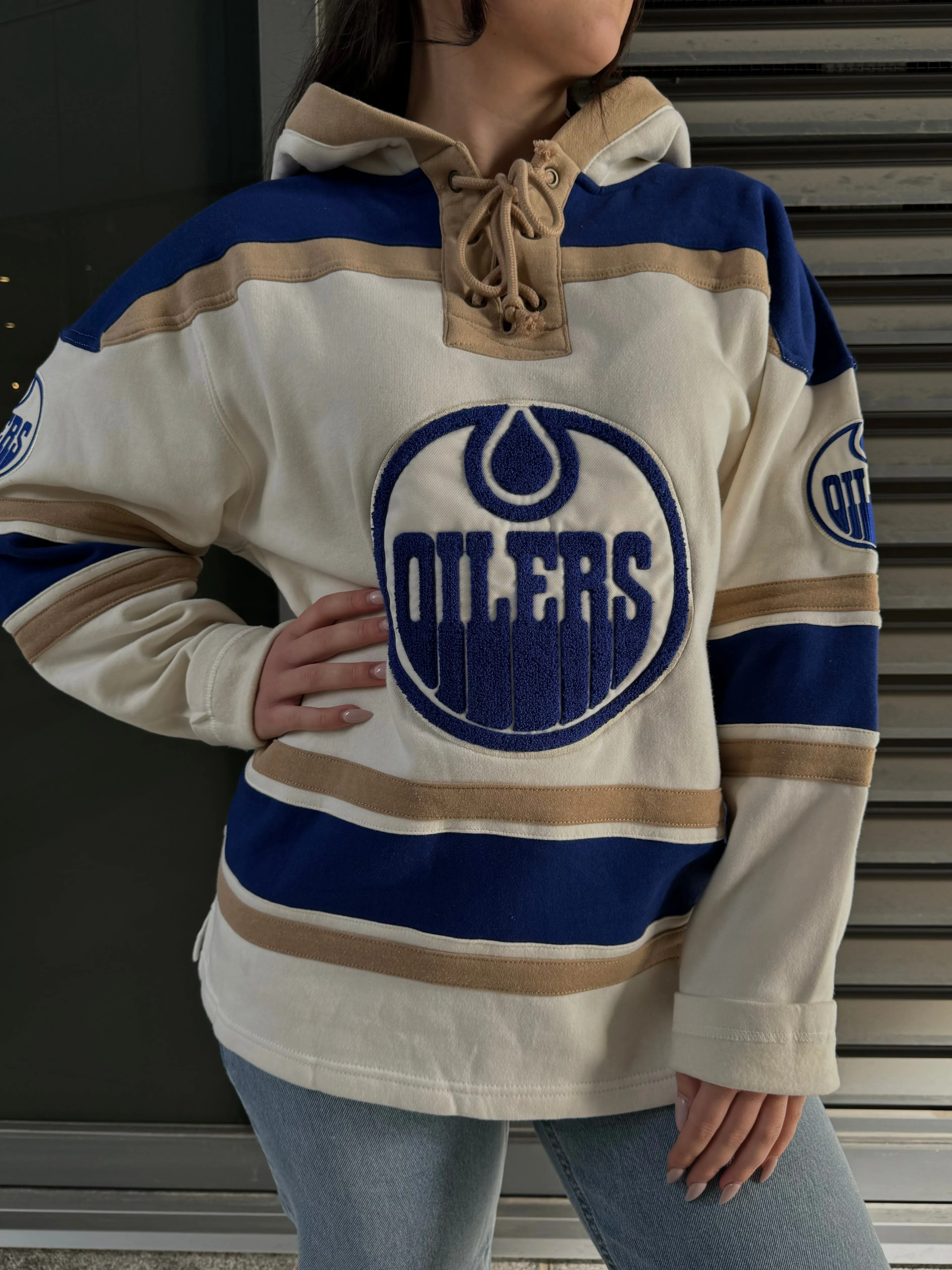 '47 BRAND NHL Edmonton Oilers Tri-Nilley 47 Unisex Lacer Hoodie sold by 27 Boutique