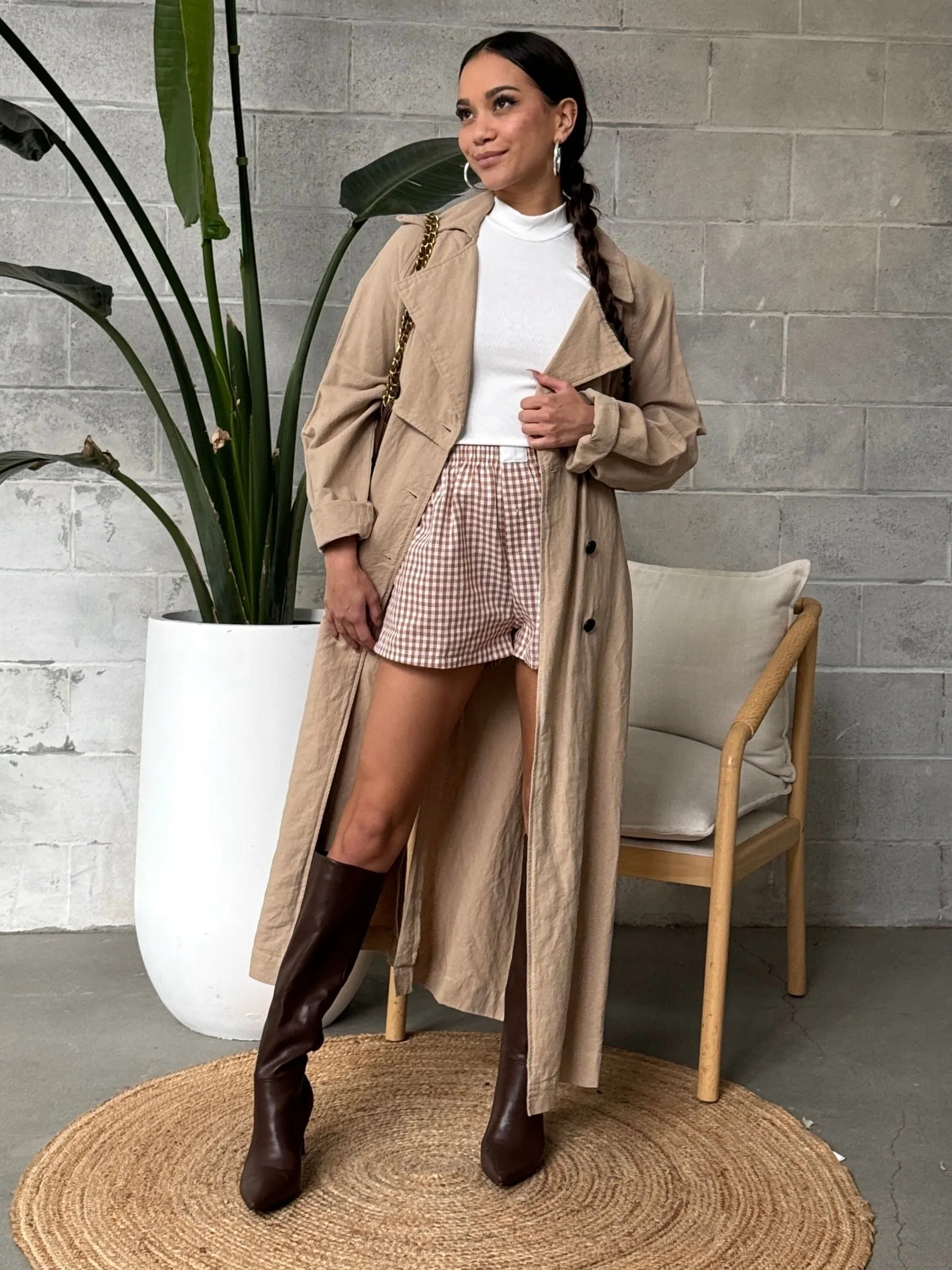 27 Elastic Waistband Gingham Boxer Shorts sold by 27 Boutique product image thumbnail 4