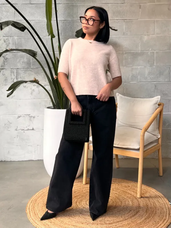 C'EST MOI Short Sleeve Crewneck Sweater made by C’est Moi