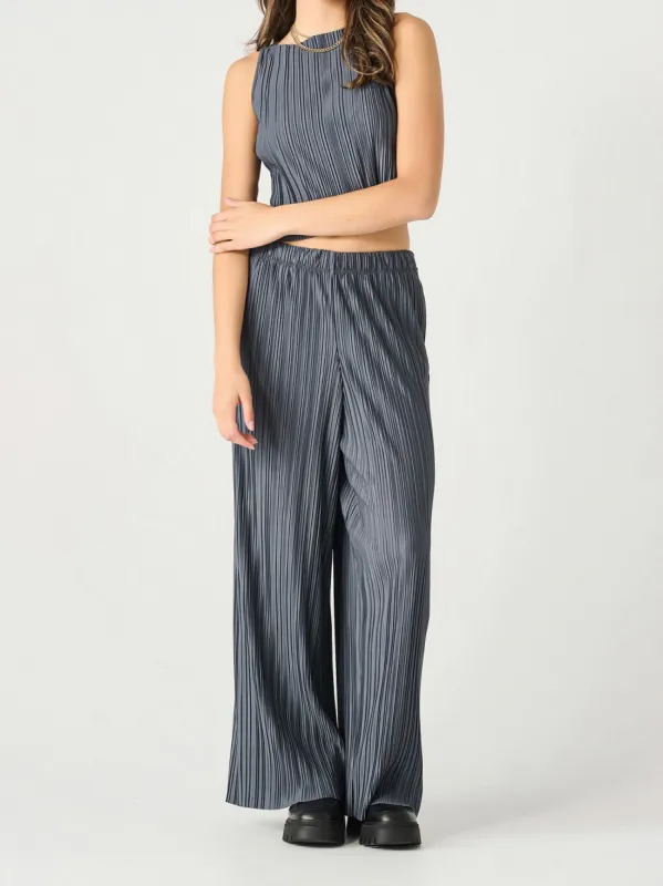 DEX Pleated Sleeveless Top and Pull on Pant Set sold by 27 Boutique
