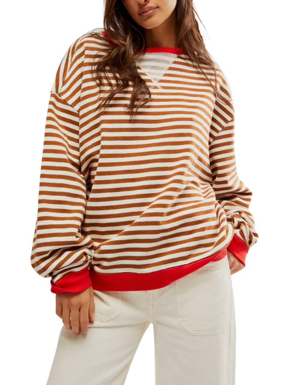 FREE PEOPLE Classic Striped Oversized Crewneck sold by 27 Boutique product image thumbnail 4