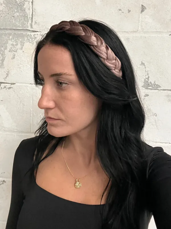 27 Velvet Braided Headband sold by 27 Boutique