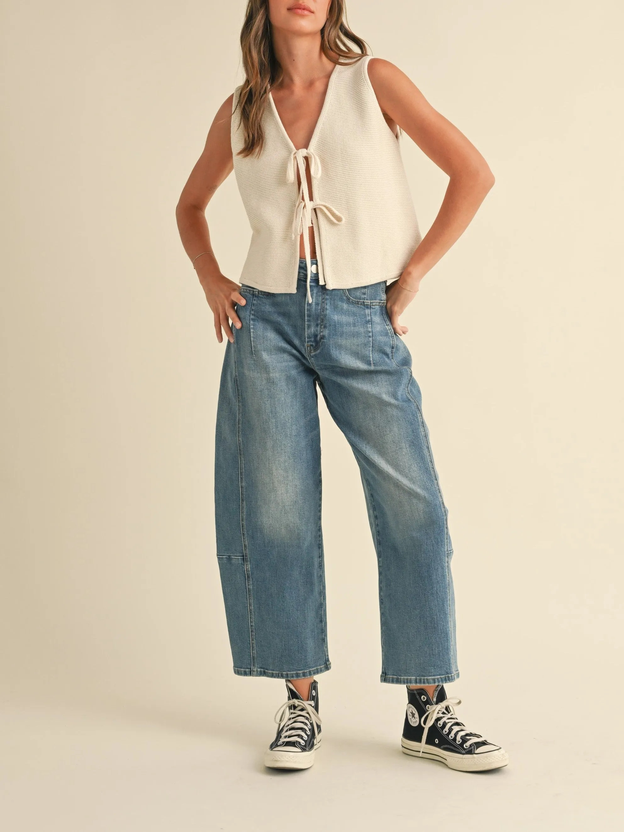 27 Knit Tie Front Sleeveless Top sold by 27 Boutique product image thumbnail 4