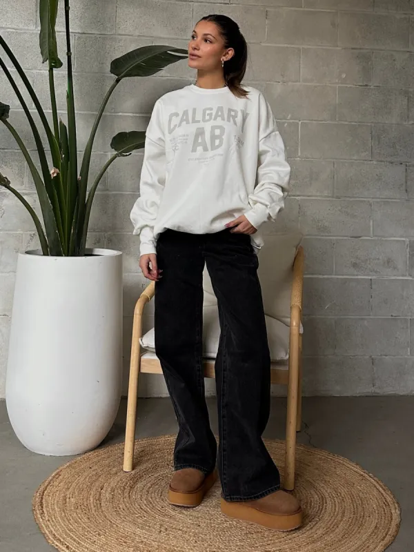 THE LAUNDRY ROOM Welcome to Calgary Crewneck Sweatshirt sold by 27 Boutique