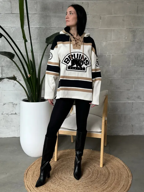 '47 BRAND NHL Boston Bruins Tri-Nilley 47 Unisex Lacer Hoodie sold by 27 Boutique