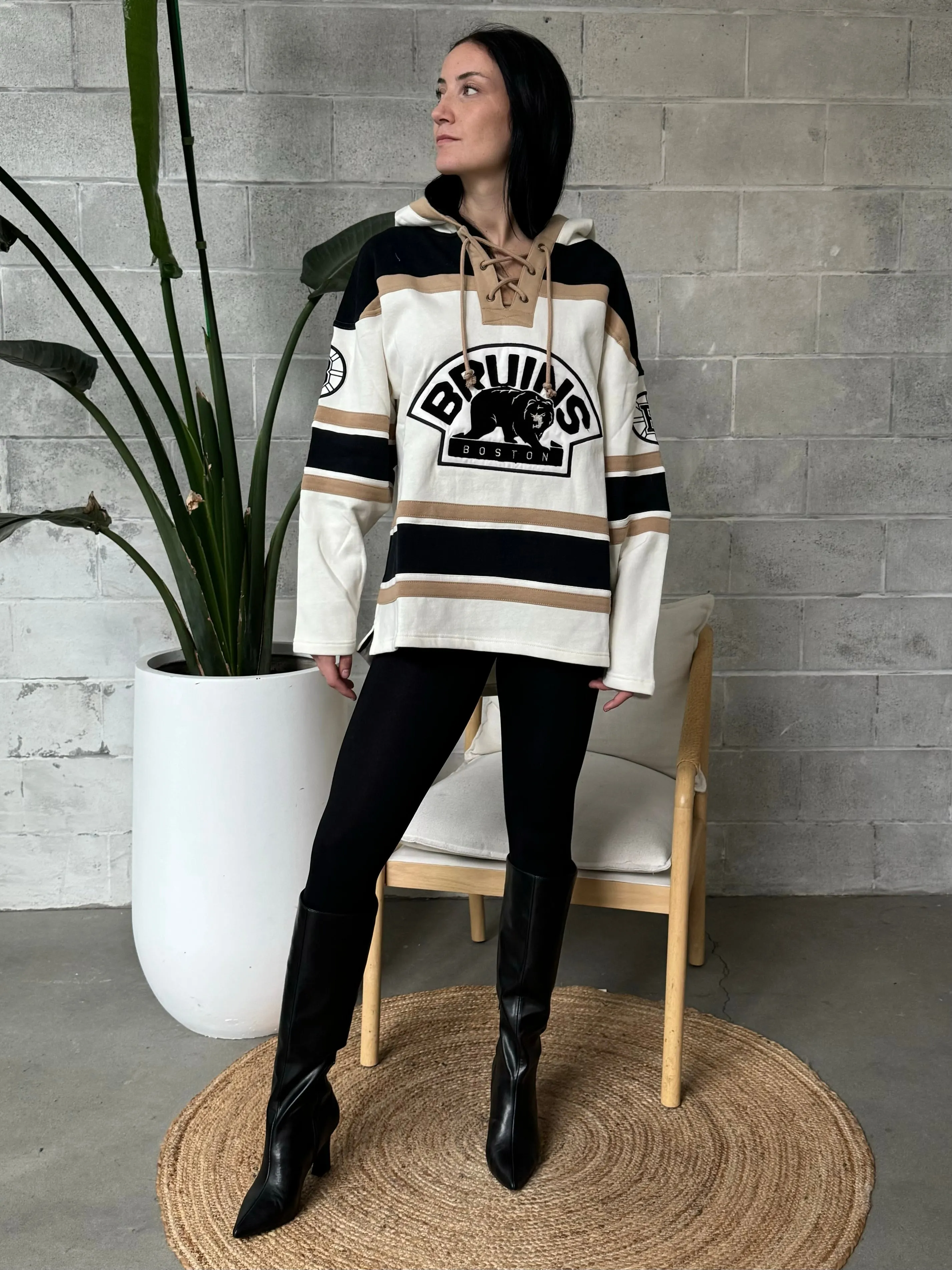 '47 BRAND NHL Boston Bruins Tri-Nilley 47 Unisex Lacer Hoodie sold by 27 Boutique